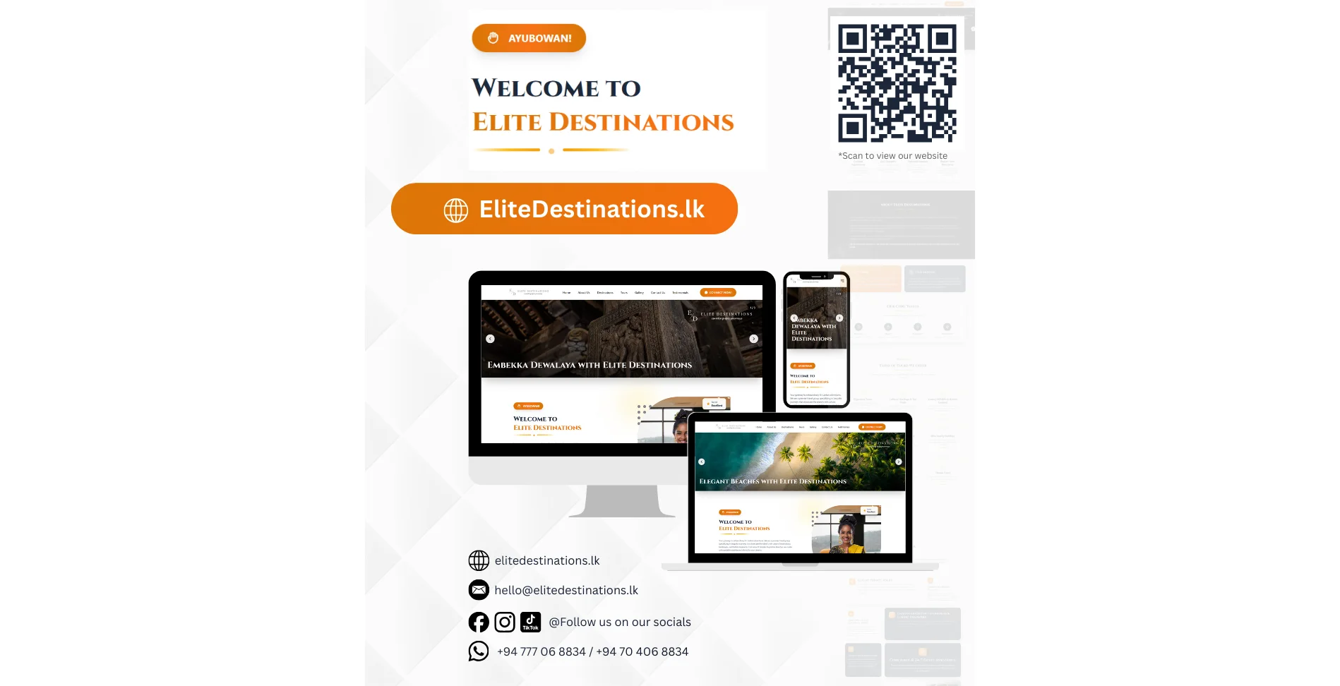Elite Destinations - Travel Agency Website