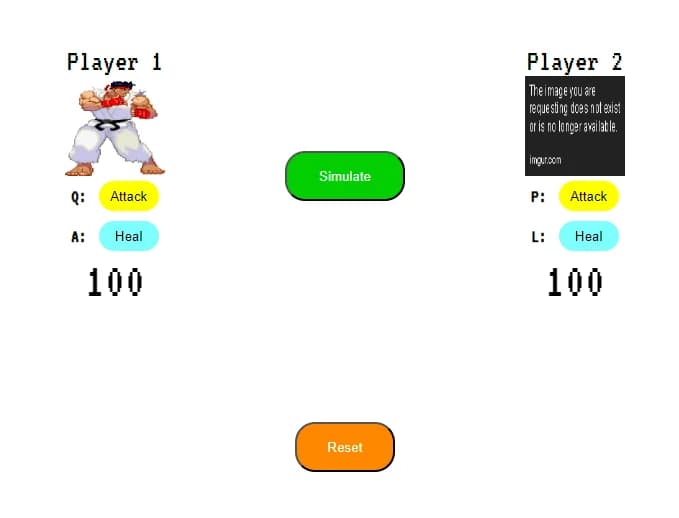 Javascript fighting game