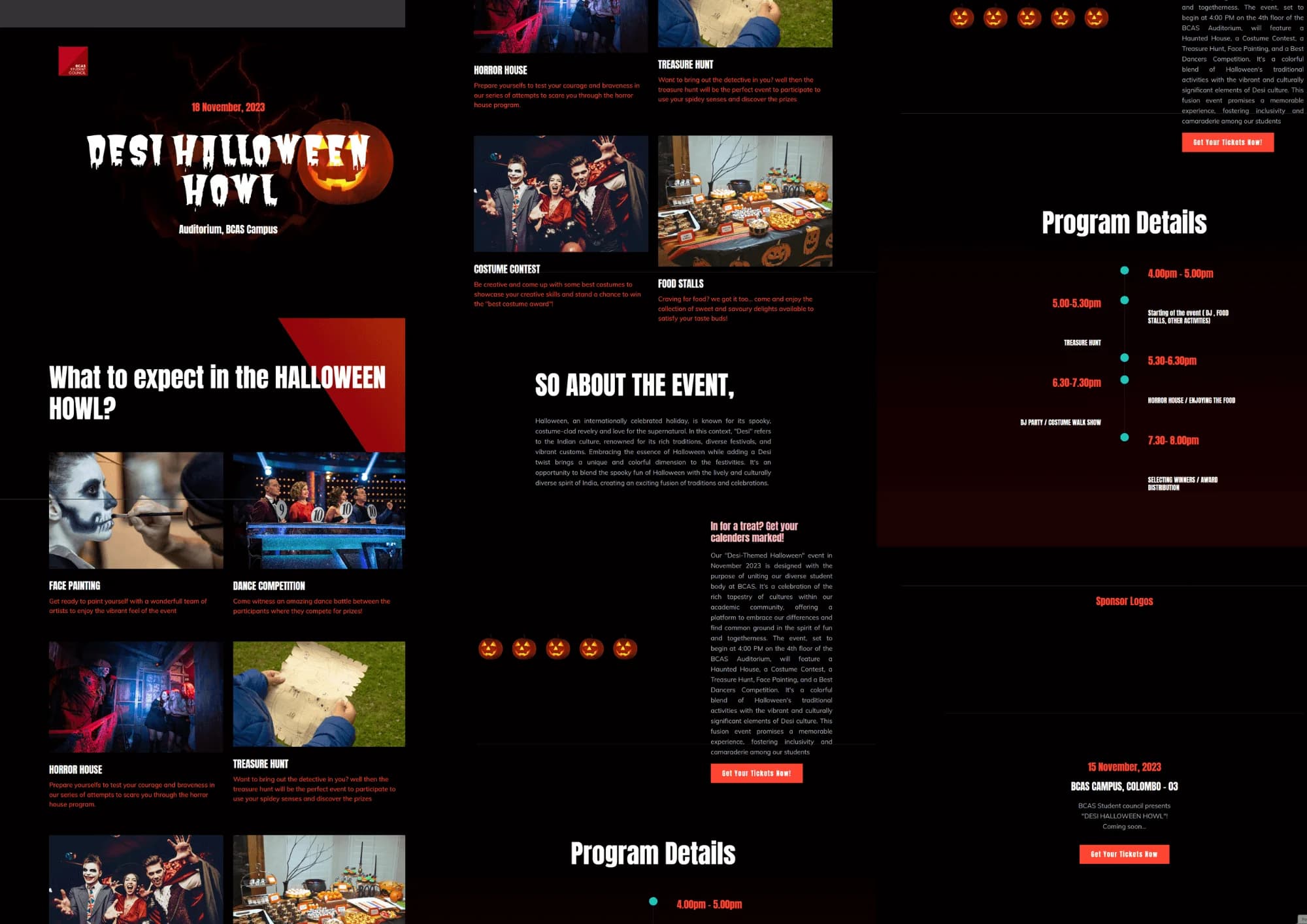 Halloween Themed Website