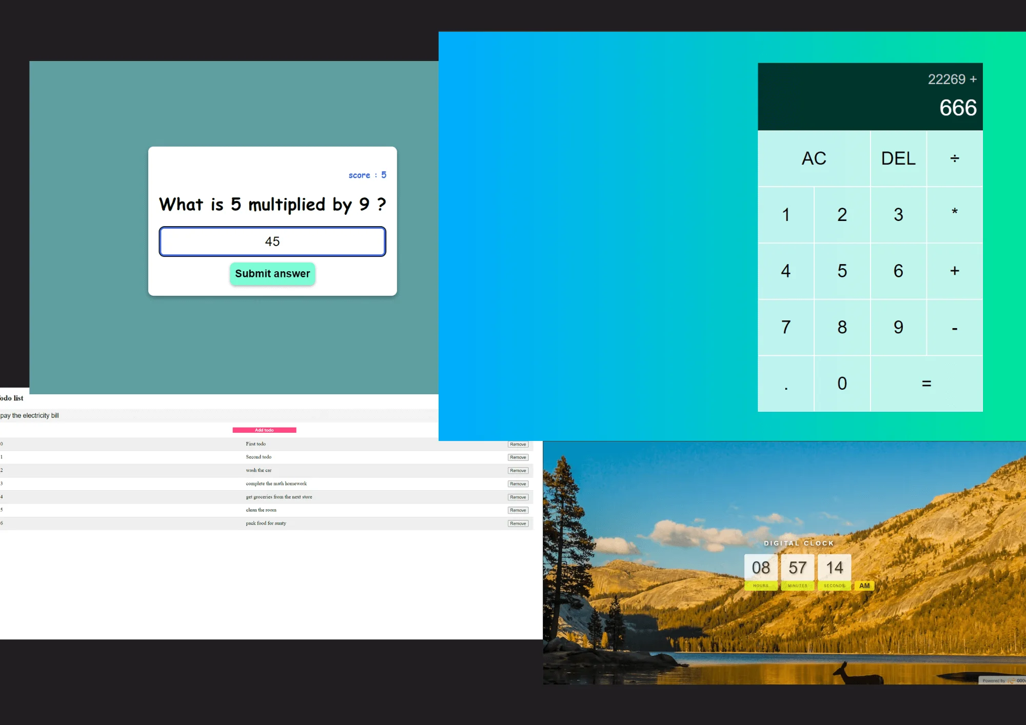 Small JavaScript Projects