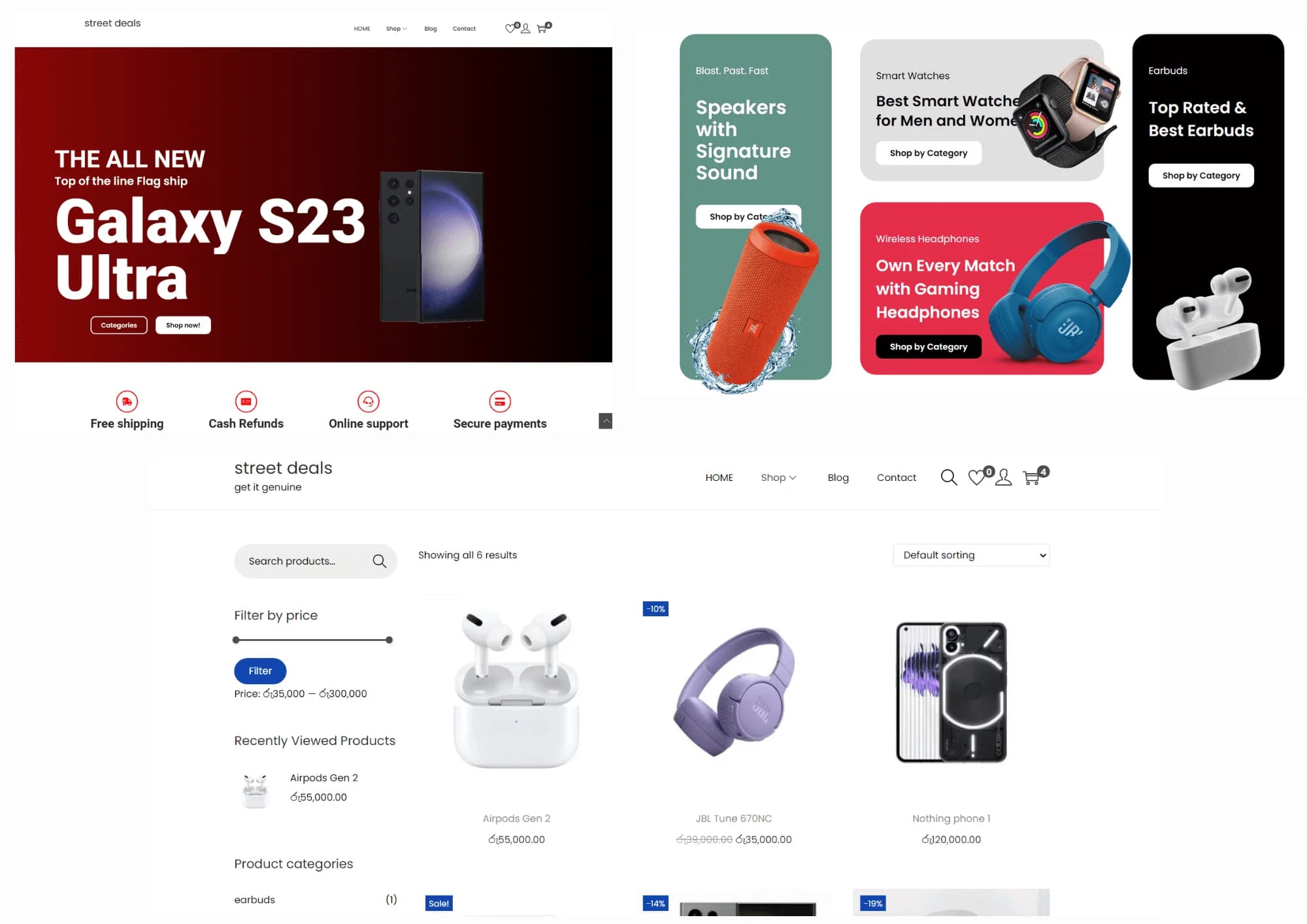 Online Store using Wordpress and Elementor